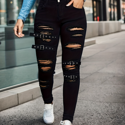 Trendy ripped bukser til kvinder