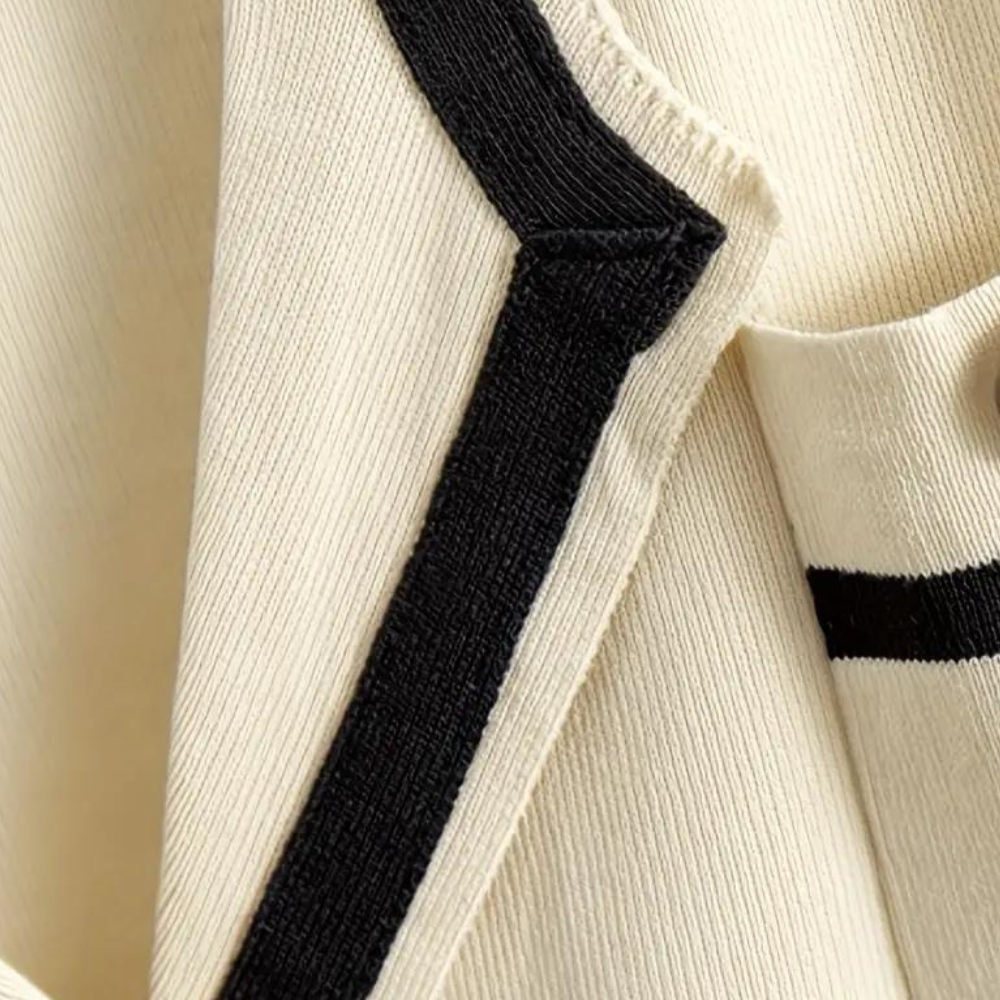 Varmt strikket 2-delt sæt til kvinder