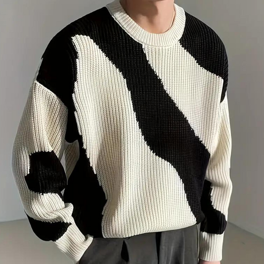 Trendy og behagelig strikket sweater til ham