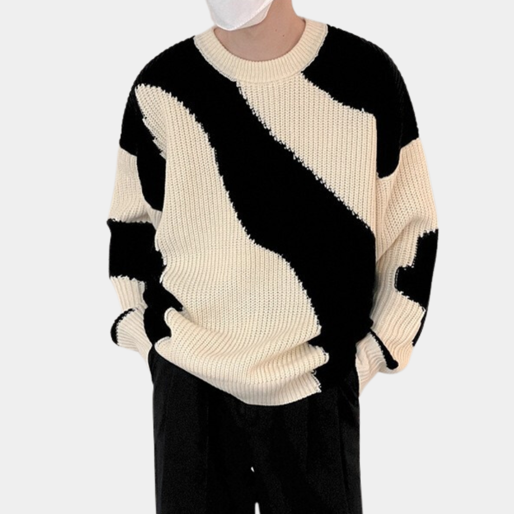 Trendy og behagelig strikket sweater til ham