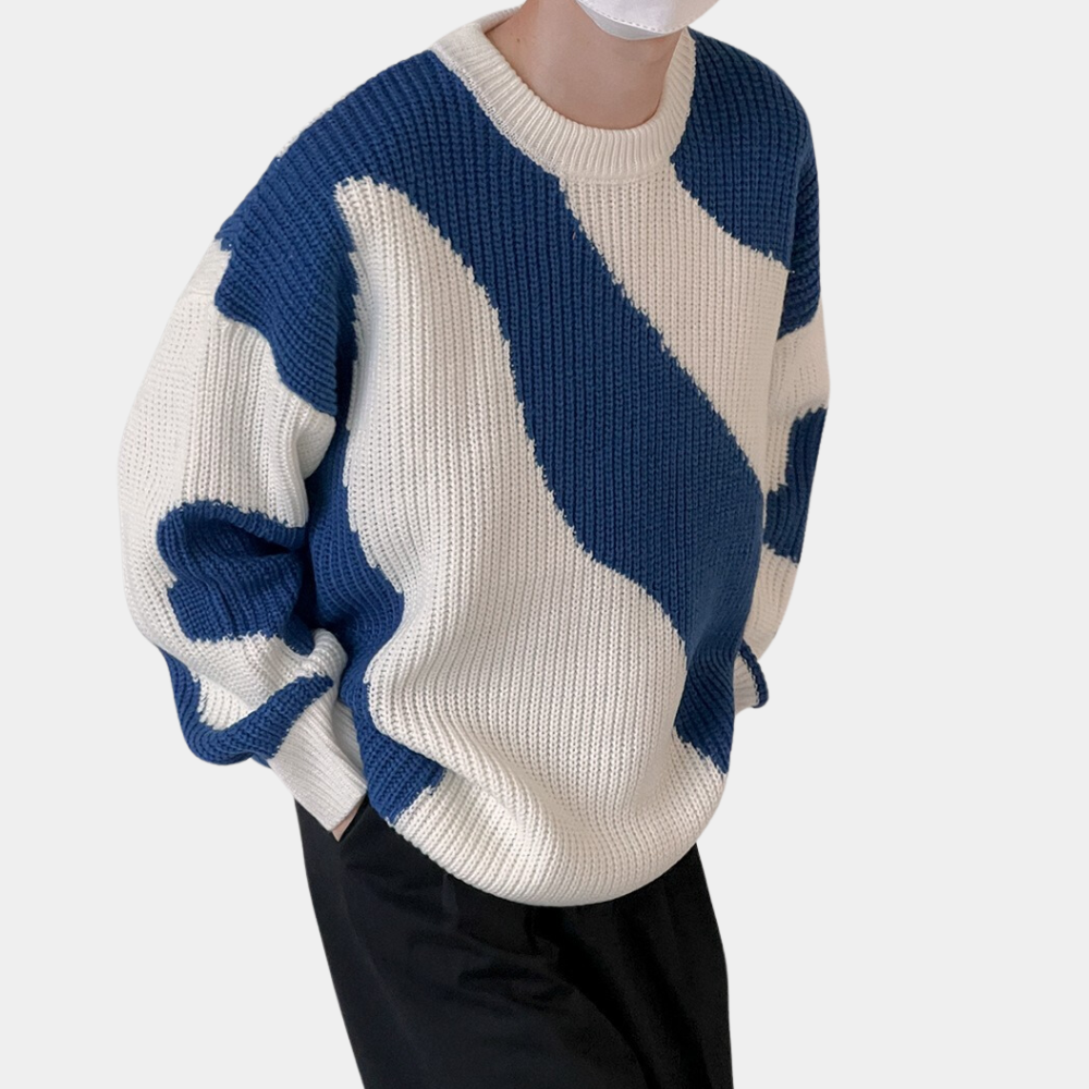 Trendy og behagelig strikket sweater til ham