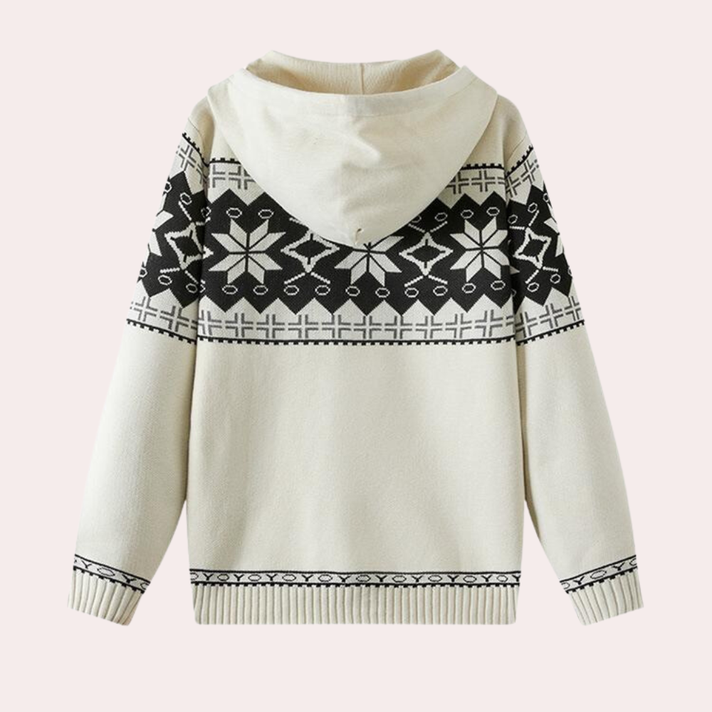 Behagelig sweatshirt med hætte til mænd