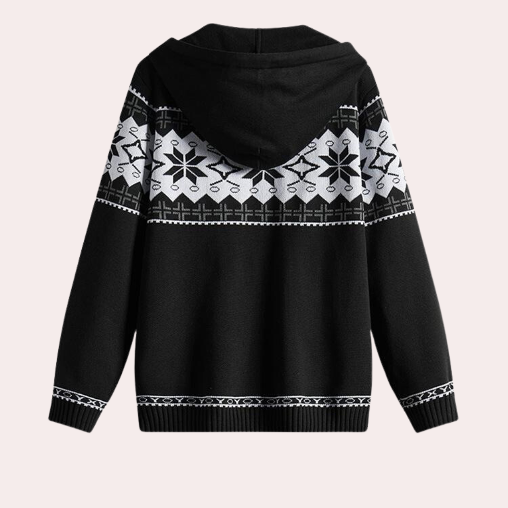 Behagelig sweatshirt med hætte til mænd