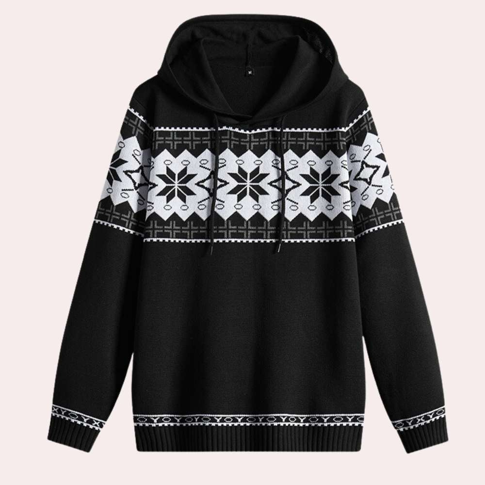 Behagelig sweatshirt med hætte til mænd