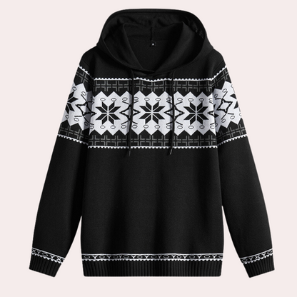 Behagelig sweatshirt med hætte til mænd