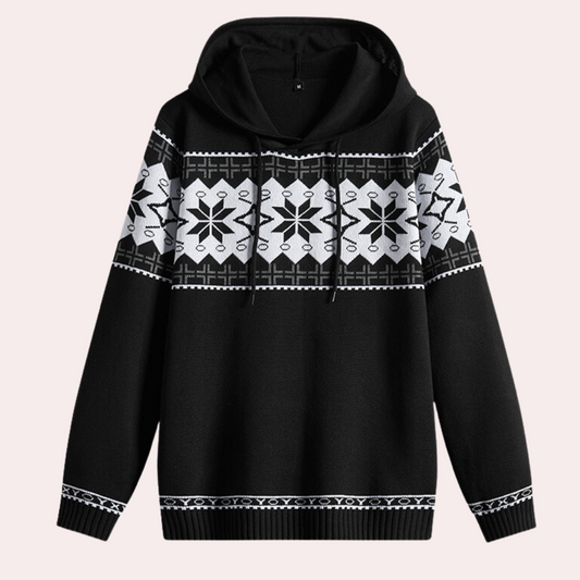 Behagelig sweatshirt med hætte til mænd