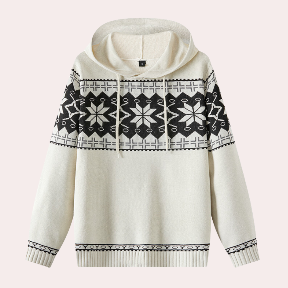 Behagelig sweatshirt med hætte til mænd