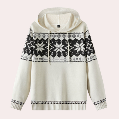 Behagelig sweatshirt med hætte til mænd