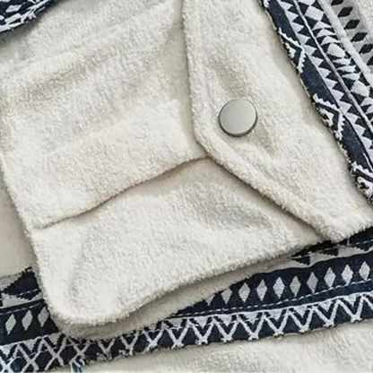 Jakke med revers i etnisk stil