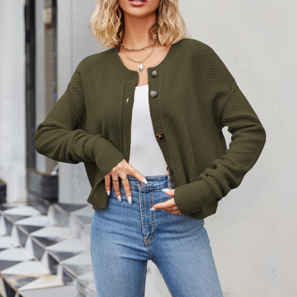 Luksusstrikket cardigan til damer