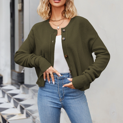 Luksusstrikket cardigan til damer