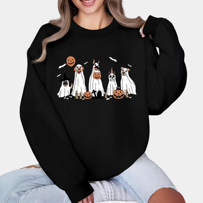 Halloween hunde langærmet sweater