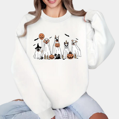 Halloween hunde langærmet sweater