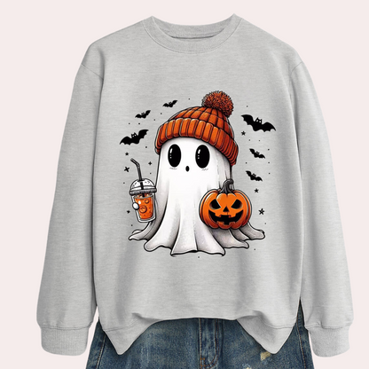 Uhyggelig Halloween-sweatshirt til kvinder