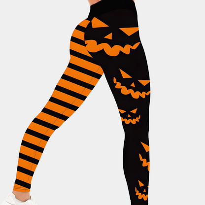 Leggings med halloween-tryk