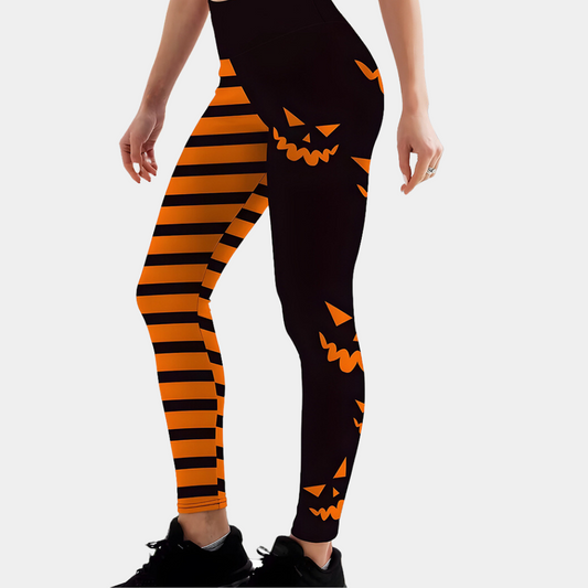 Leggings med halloween-tryk