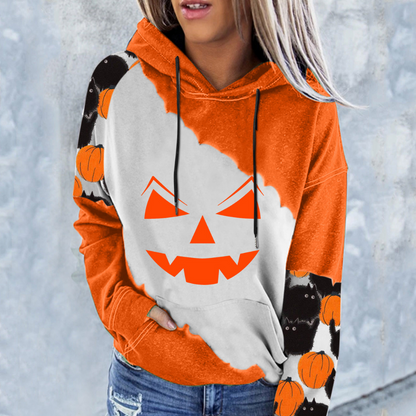 Halloween lang hættetrøjejakke