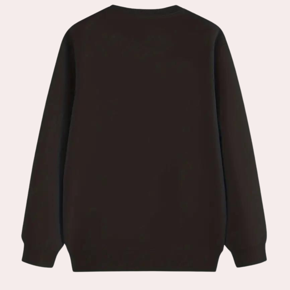 Stilfuld, afslappet herresweater til halloween