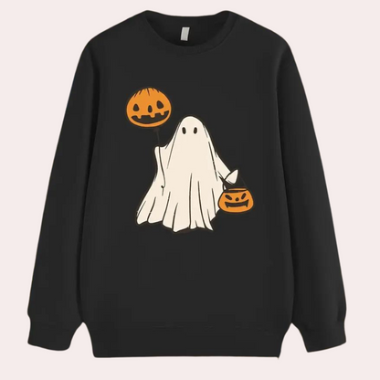 Stilfuld, afslappet herresweater til halloween