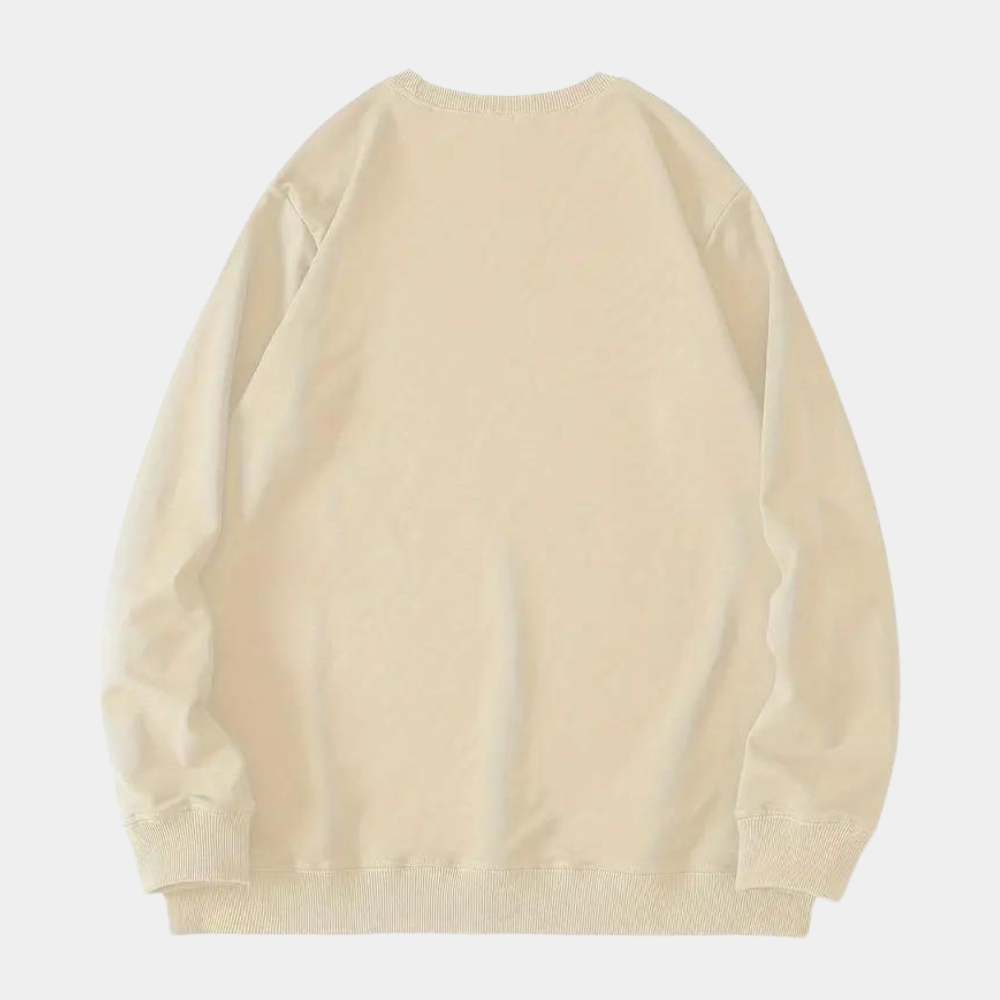 Sweater med print fra spøgelsesbiblioteket