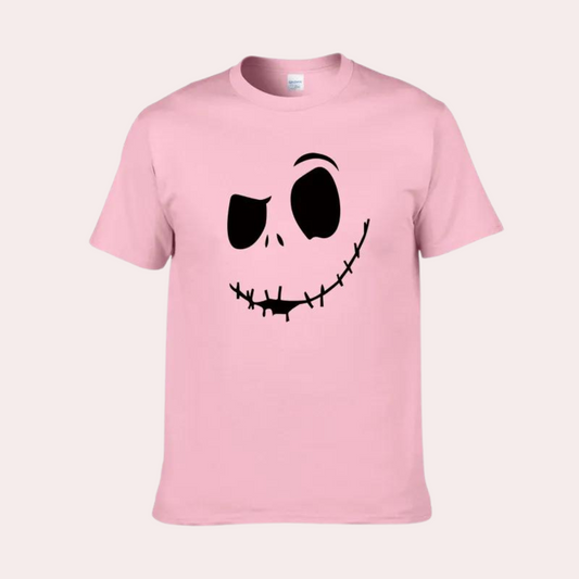 Smiley-farvet T-shirt til mænd