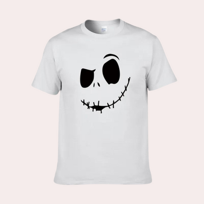 Smiley-farvet T-shirt til mænd
