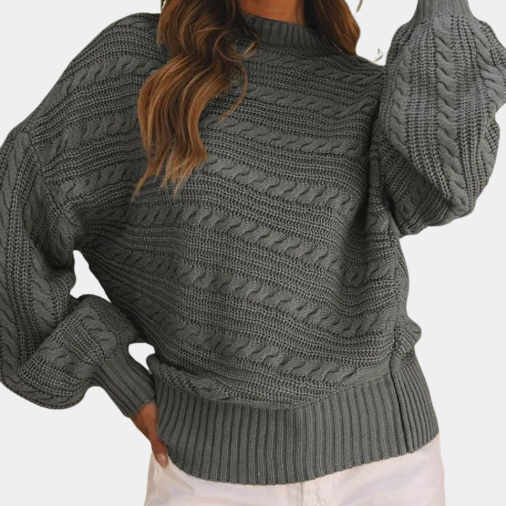 Elegant strikket sweater til kvinder