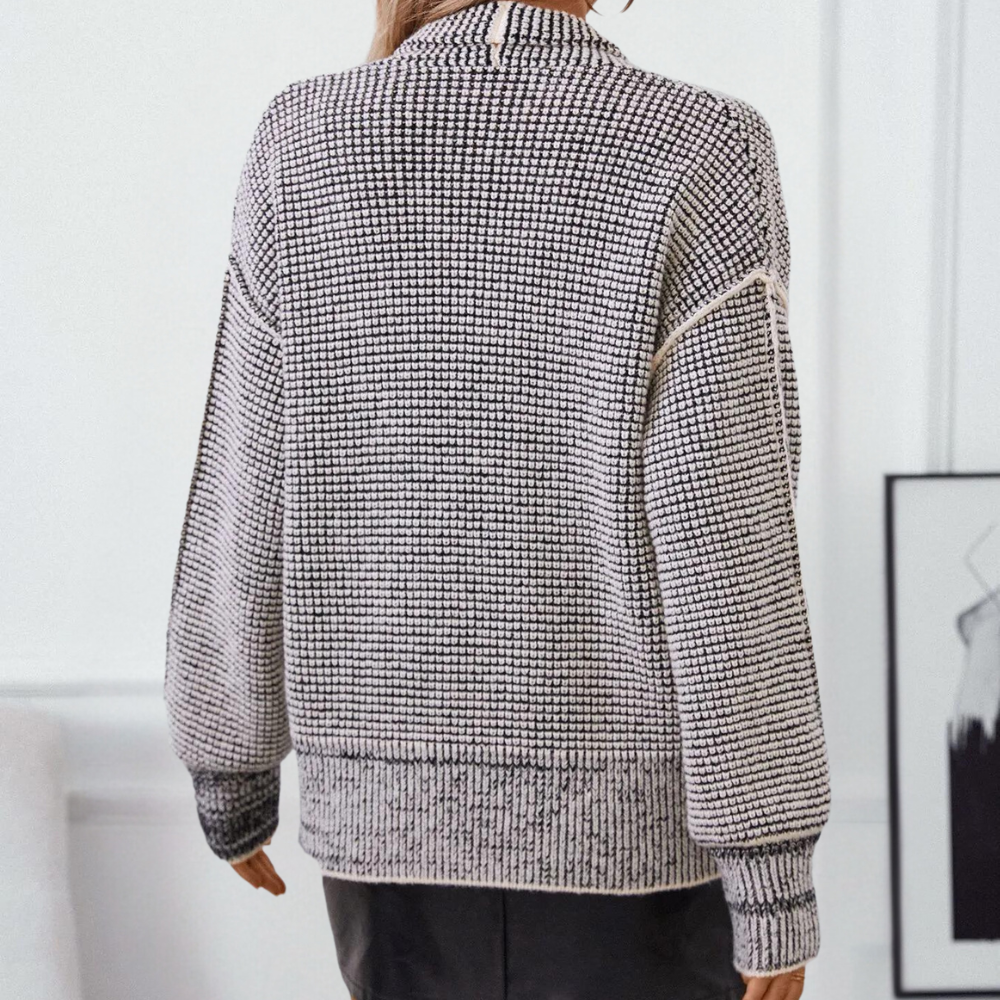 Varm og elegant strikket cardigan til kvinder