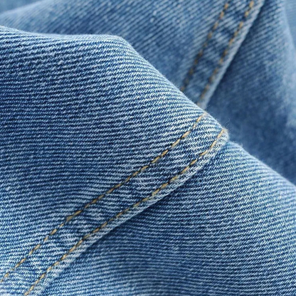 Afslappede denim-cargo-bukser til kvinder