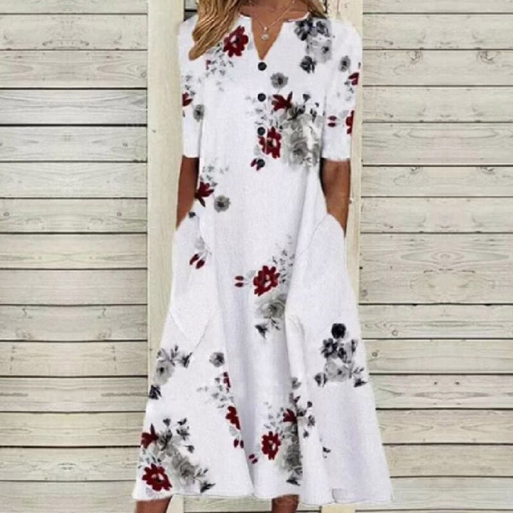 Blomstret kjole