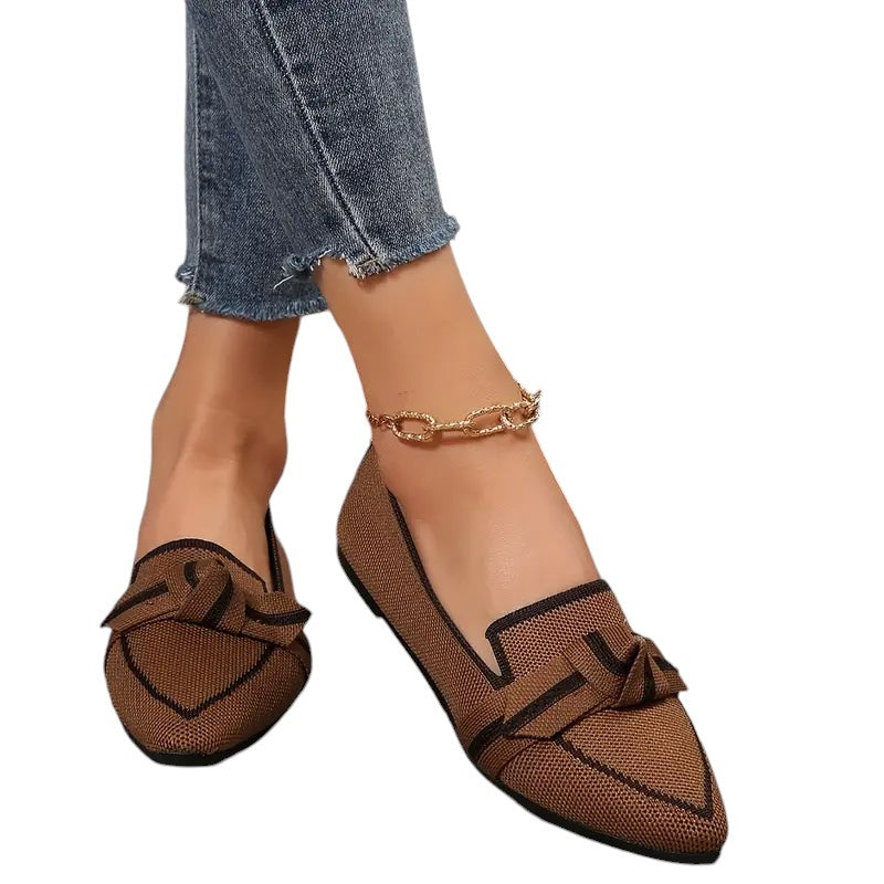 Knudemønster spidse dukkesko