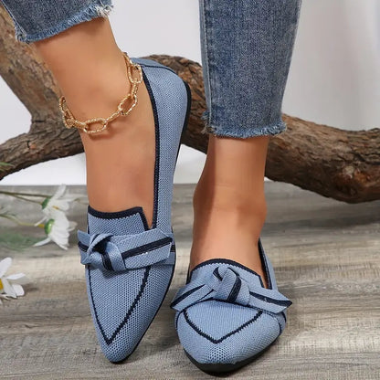 Knudemønster spidse dukkesko