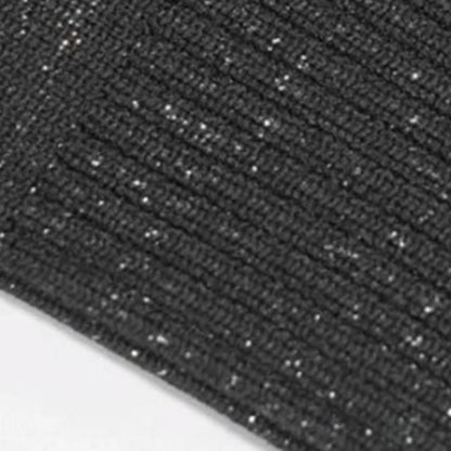 Strikkede høje støvler med tyk hæl