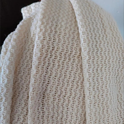 Strikket ultra-lang cardigan med udhulning