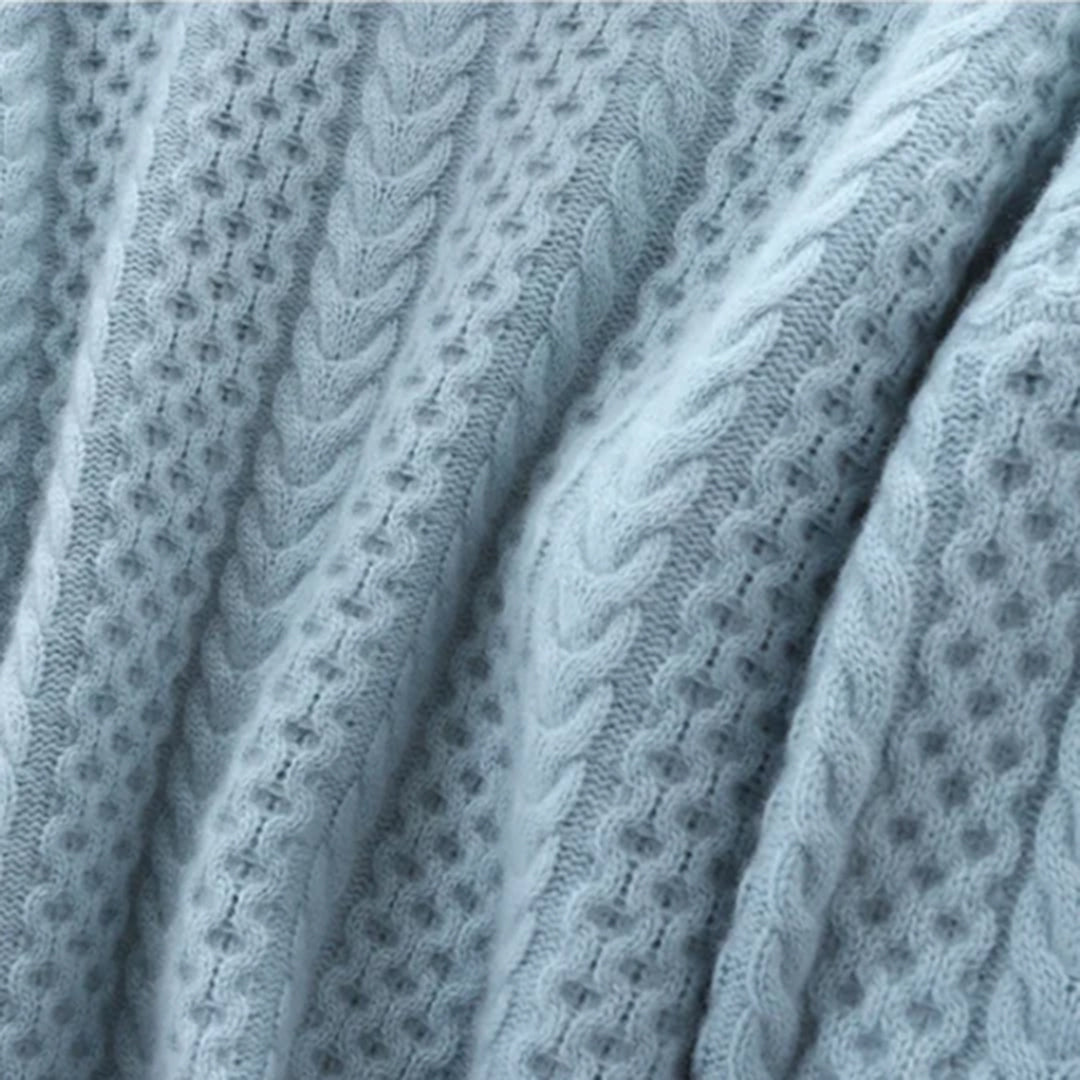 Fortykket løs sweater i kashmir