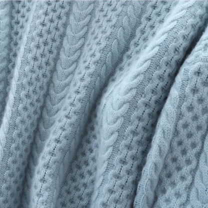 Fortykket løs sweater i kashmir