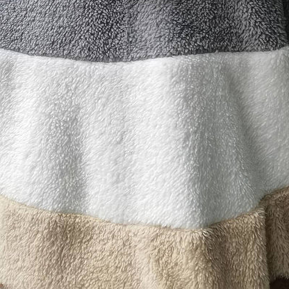 Plus Size tykke hættetrøjer i imiteret pels til kvinder