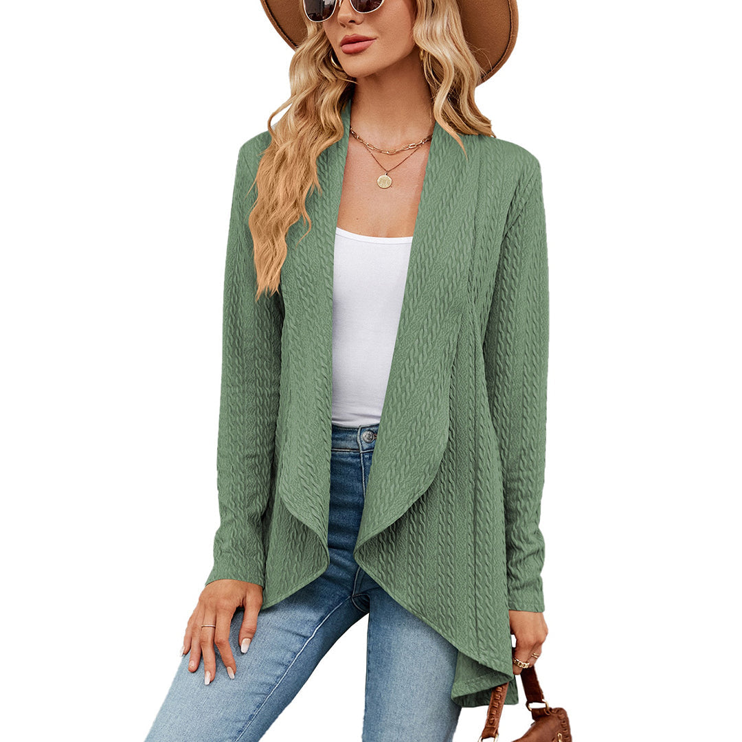 Letvægts-cardigan med åben front