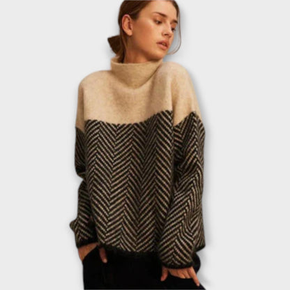 Blød cashmere-rullekravetrøje til kvinder