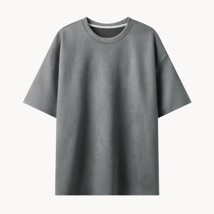 Unikke Suede T-shirt i ruskind til mænd