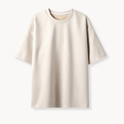 Unikke Suede T-shirt i ruskind til mænd