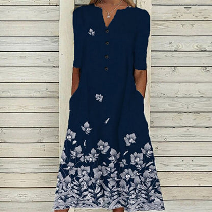 Blomstret kjole