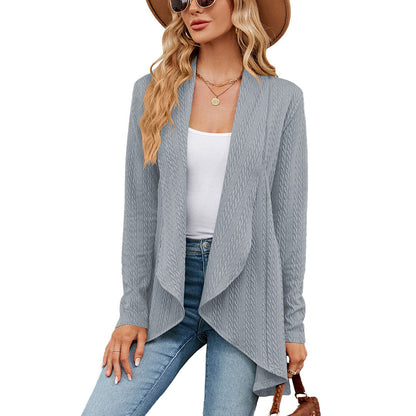 Letvægts-cardigan med åben front