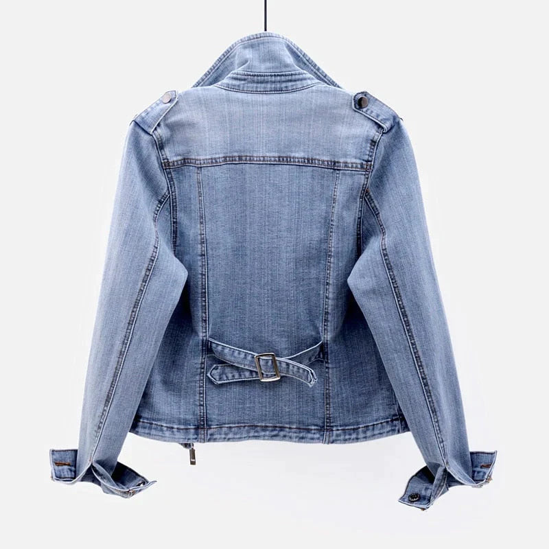 Klassisk Fusion-denimjakke til kvinder