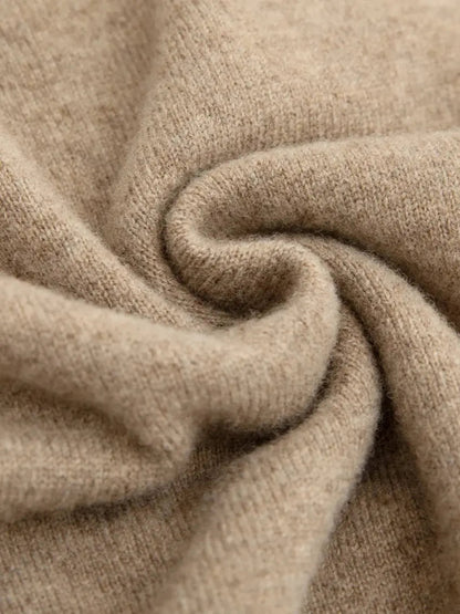 Beige skjorte i uld til mænd