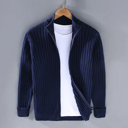 Strikket cardigan til mænd