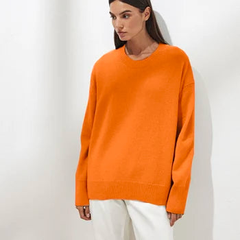 Basic kashmir-sweater til damer
