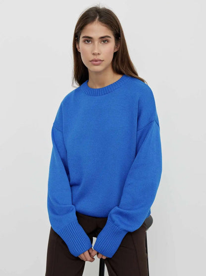 Basic kashmir-sweater til damer