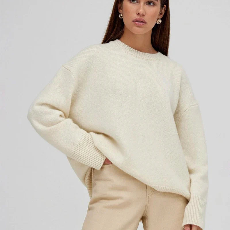 Basic kashmir-sweater til damer