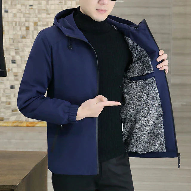 Trendy hættetrøjejakke til mænd